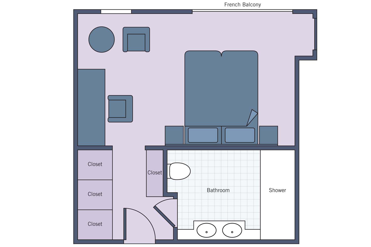 UNI River Empress Suite floor plan
